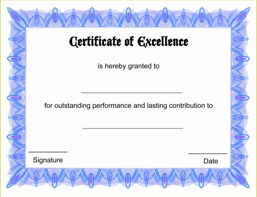 Free Online Diploma Templates Of Blank Certificate Templates to Print