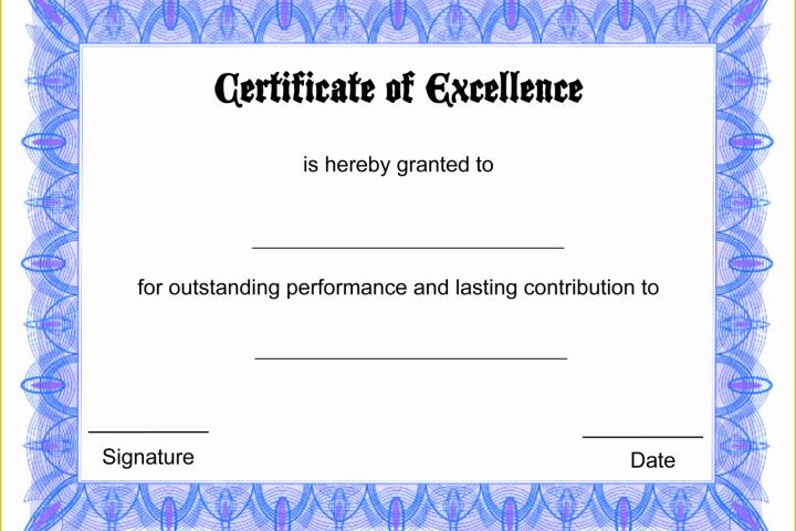 Free Online Diploma Templates Of Blank Certificate Templates to Print