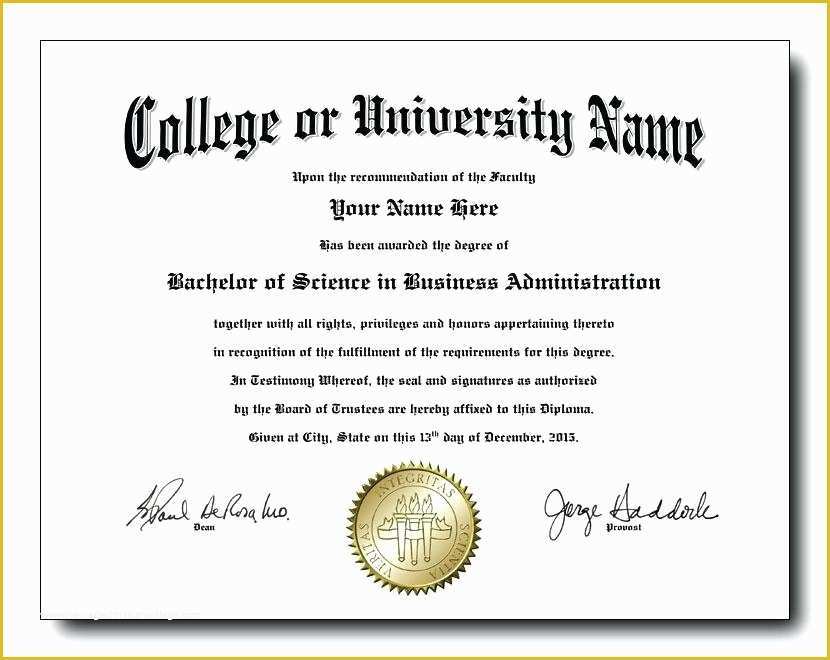 Free Online Diploma Templates Of College Graduation Certificate Template Free Templates