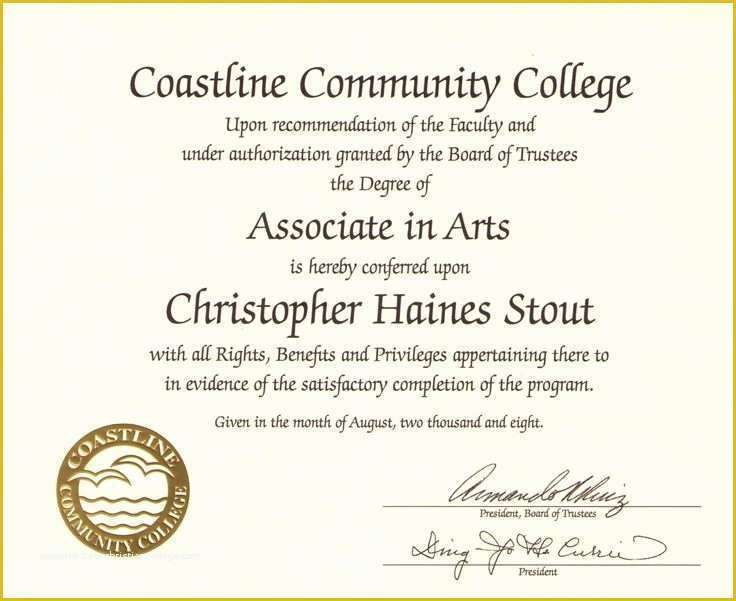 Free Online Diploma Templates Of Free Diploma Certificates