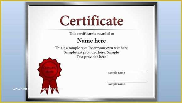 Free Online Diploma Templates Of Free Editable Certificate Template for Powerpoint