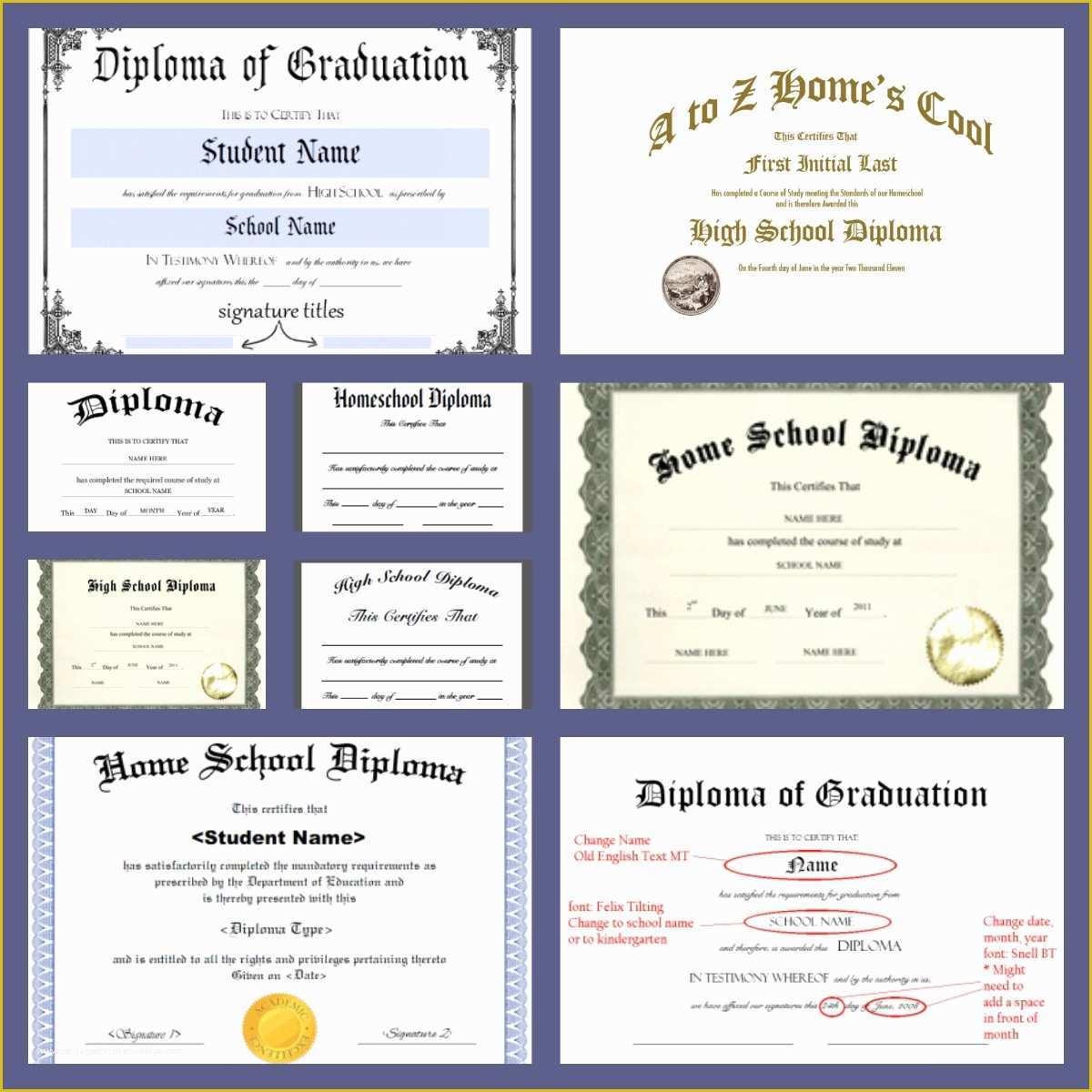 Free Online Diploma Templates Of Free Homeschool Diploma forms Online – A Magical Homeschool