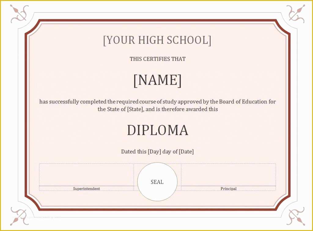 Free Online Diploma Templates Of High School Diploma Templates for Free Homepage Make A