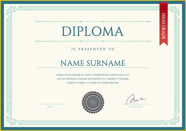 Free Online Diploma Templates Of Line Diploma Certificate Templates