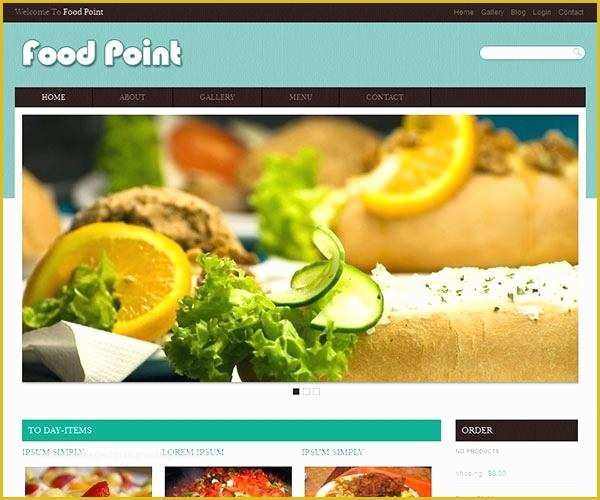 Free Online Food ordering Website Templates Of Blank Food Web Template Restaurant Website Templates Free