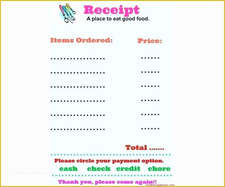 Free Online Food ordering Website Templates Of Waitress order ate Food form Pads for