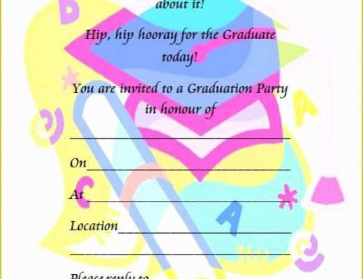 Free Online Graduation Party Invitation Templates Of 40 Free Graduation Invitation Templates Template Lab