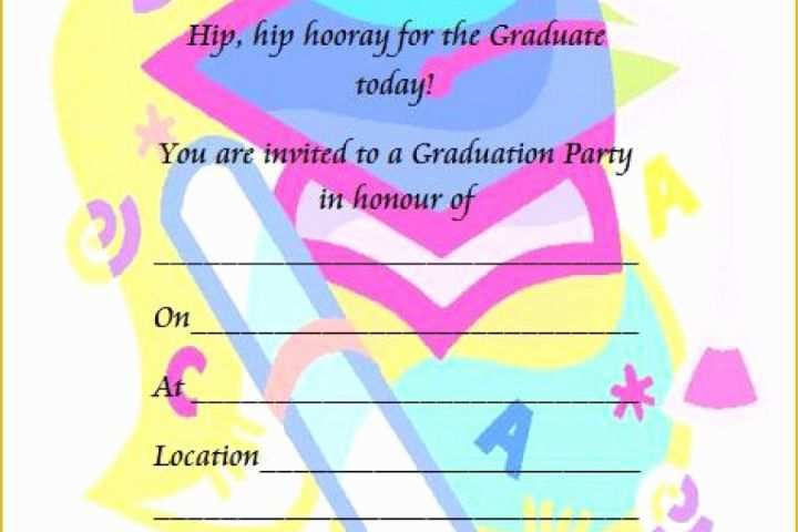 Free Online Graduation Party Invitation Templates Of 40 Free Graduation Invitation Templates Template Lab