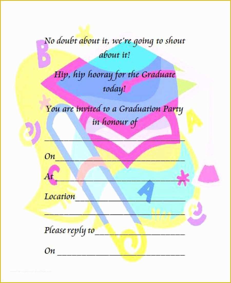 50 Free Online Graduation Party Invitation Templates