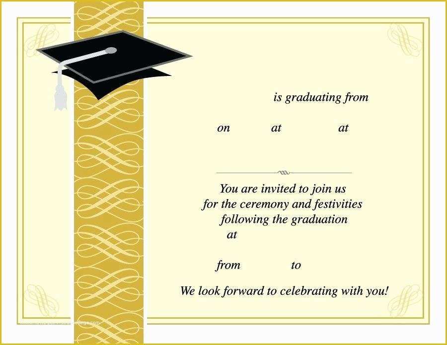 Free Online Graduation Party Invitation Templates Of Free Graduation Invitation Templates Schedule Template Psd
