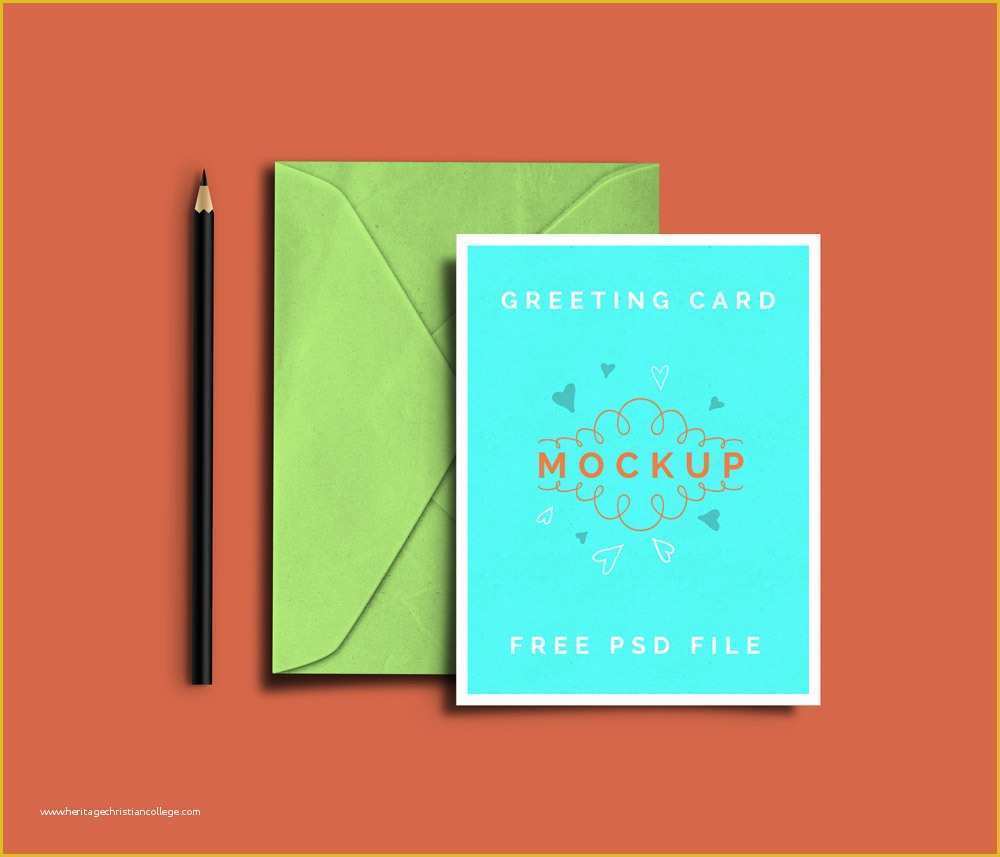 Free Online Greeting Card Templates Of Free Greeting Card Mockup Psd Templates