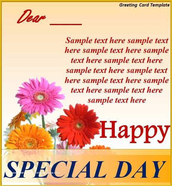 Free Online Greeting Card Templates Of Greeting Card Template