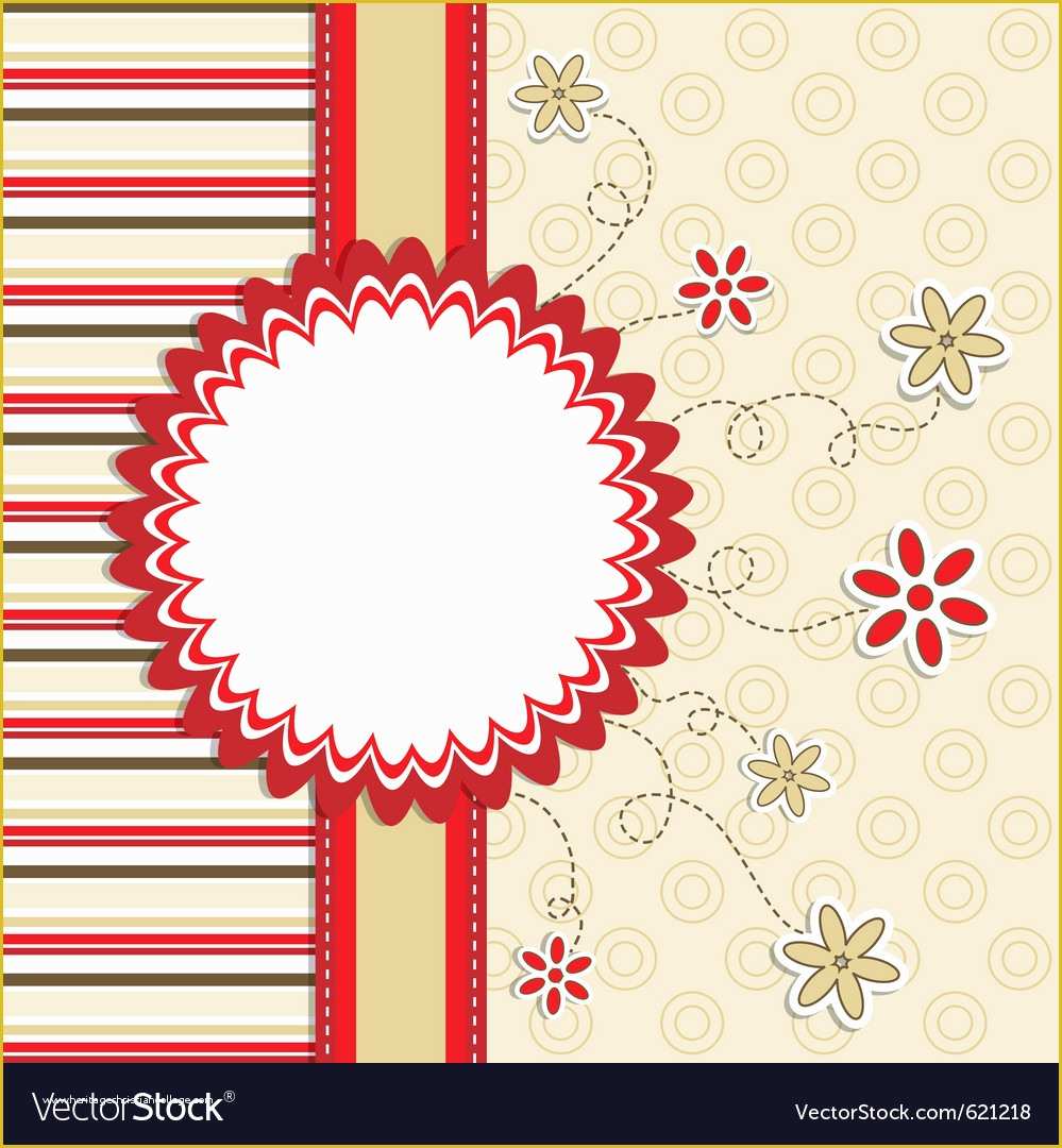 Free Online Greeting Card Templates Of Greeting Card Template Royalty Free Vector Image