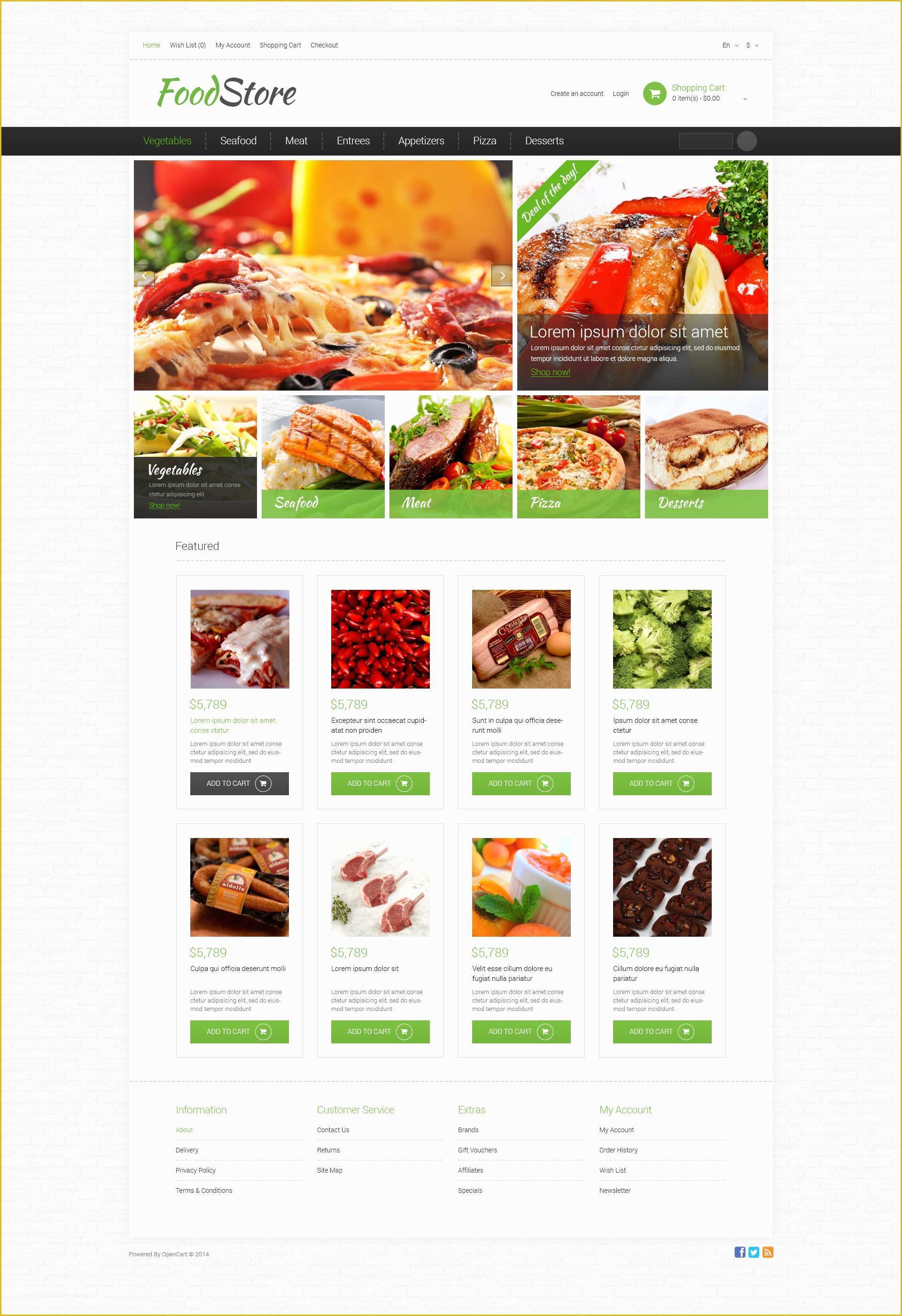 Free Online Grocery Website Template Of Grocery Store Responsive Opencart Template