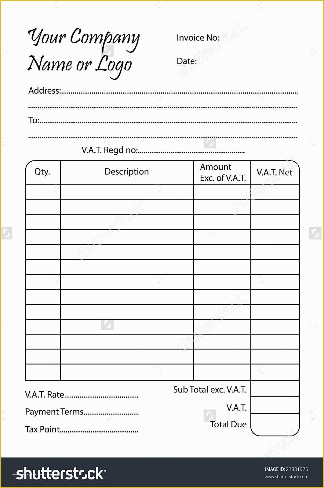 Free Online Invoice Template Of Bill Receipt Mughals