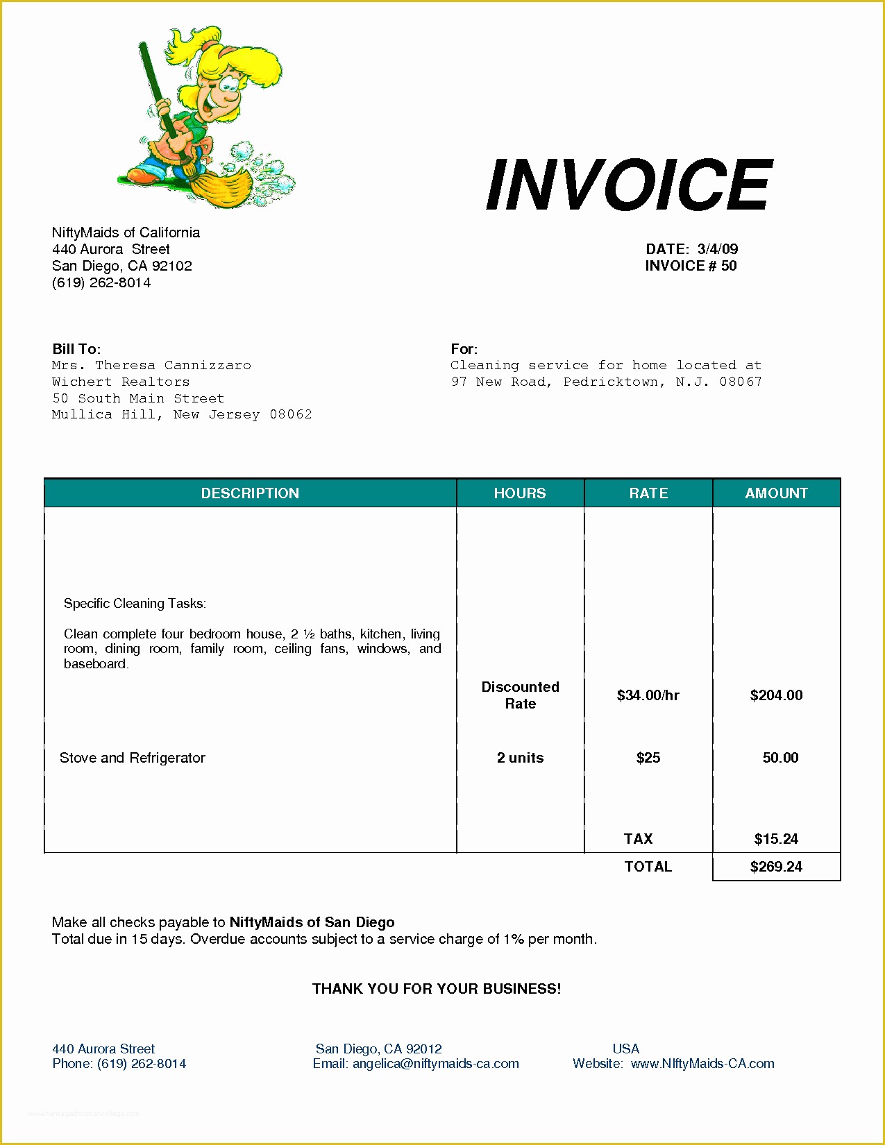 Free Online Invoice Template Of Cleaning Invoice Template Uk