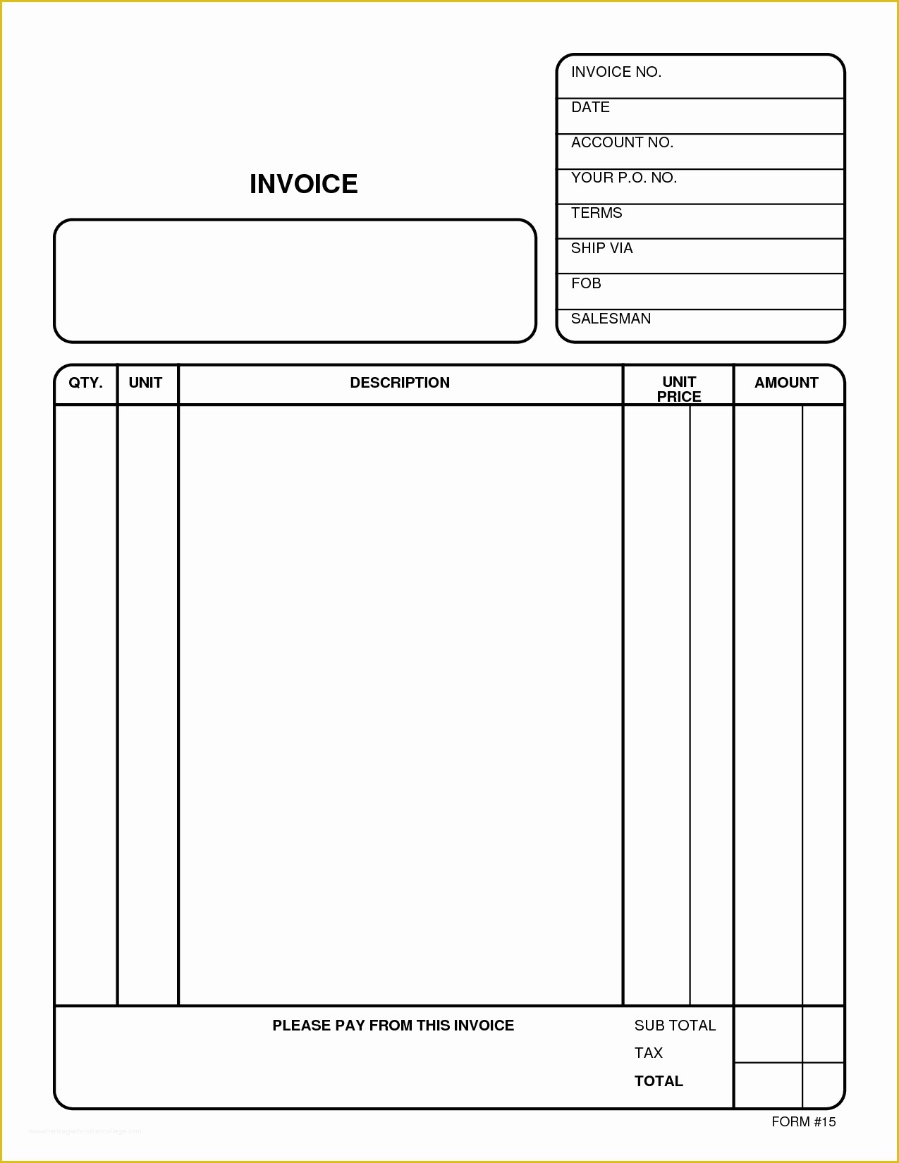 Free Online Invoice Template Of Invoice Template Pdf Free