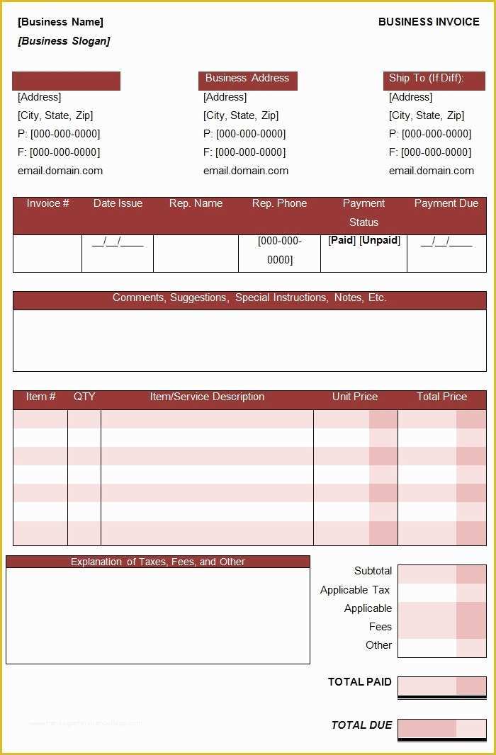 Free Online Invoice Template Of Word Invoice Template Invoice Templates