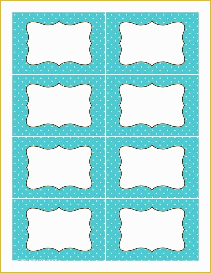 Free Online Label Templates Of Blue Polka Dot Label Template 1 237×1 600 Pixels
