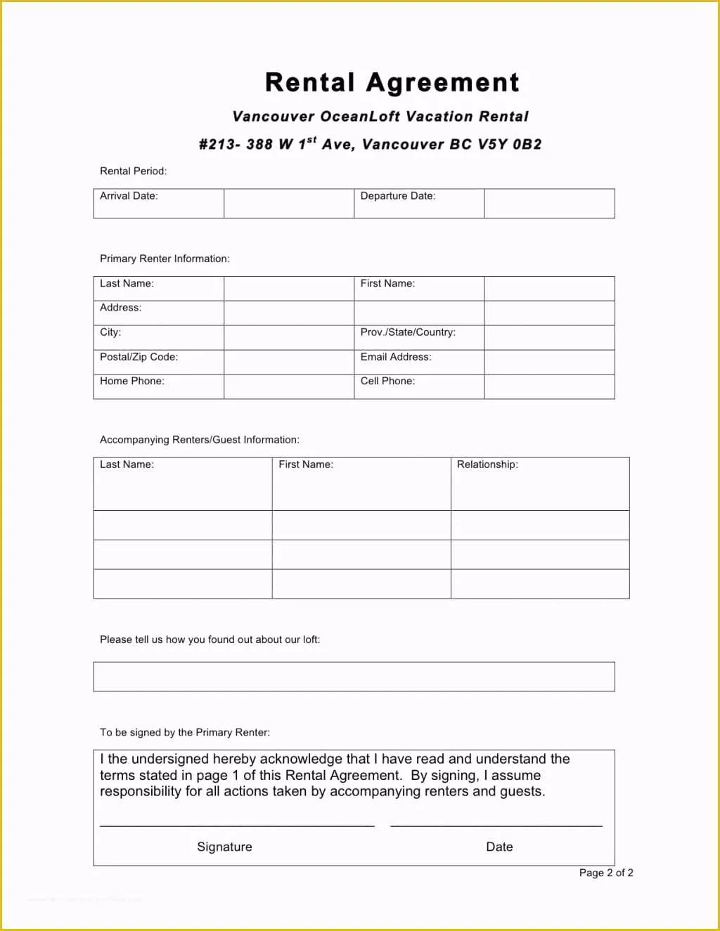 Free Online Lease Template Of 6 Free Rental Agreement Templates Excel Pdf formats