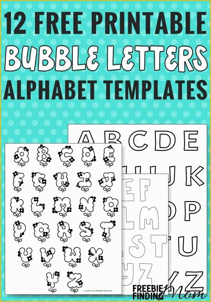Free Online Letter Templates Of 12 Free Printable Bubble Letters Alphabet Templates