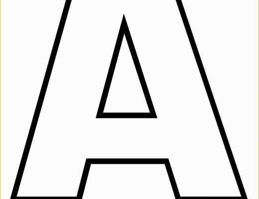 Free Online Letter Templates Of 4 Alphabet Outline Templates Pdf