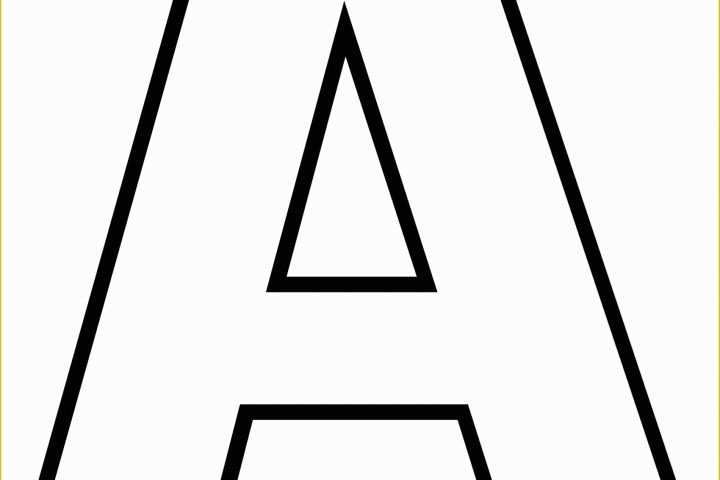 Free Online Letter Templates Of 4 Alphabet Outline Templates Pdf