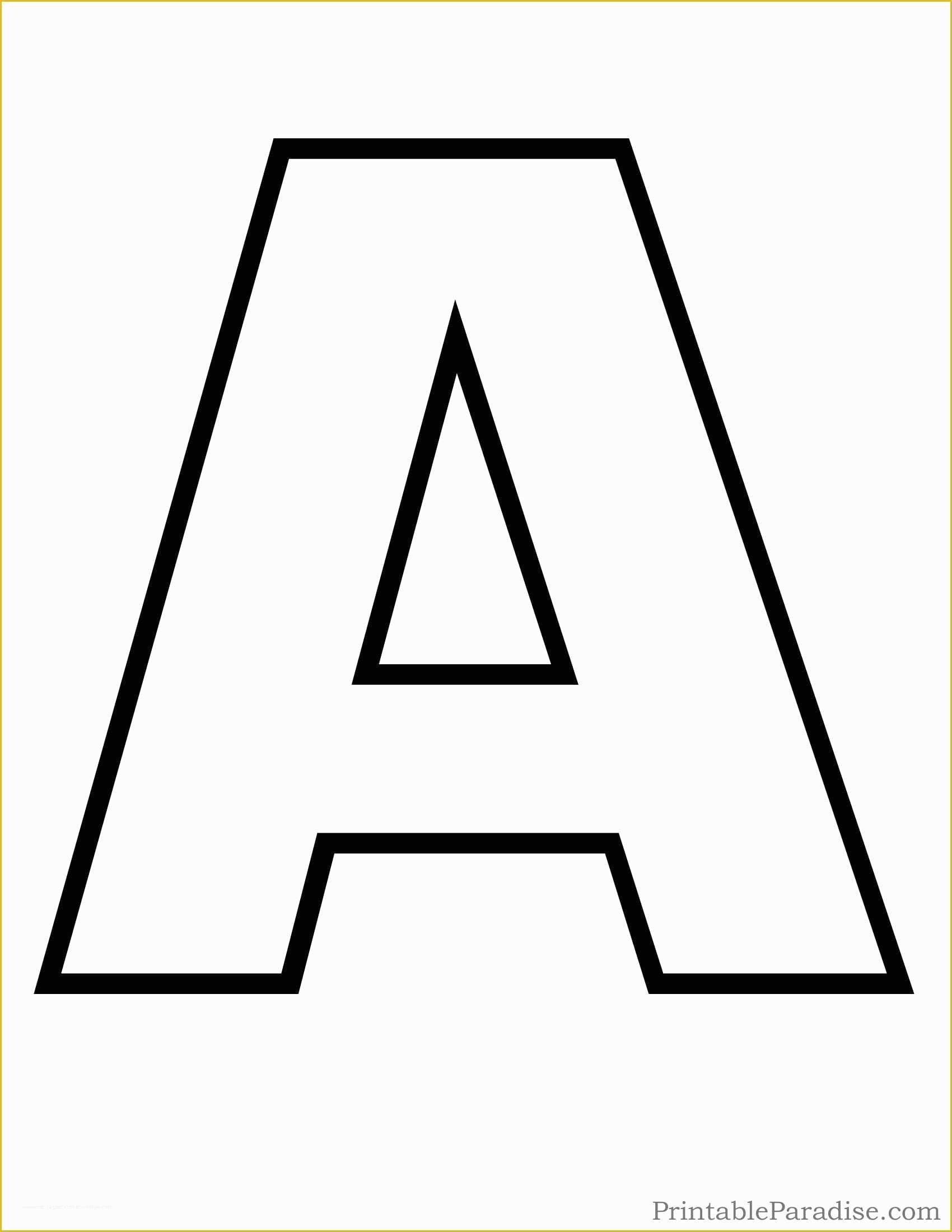 Free Online Letter Templates Of 4 Alphabet Outline Templates Pdf