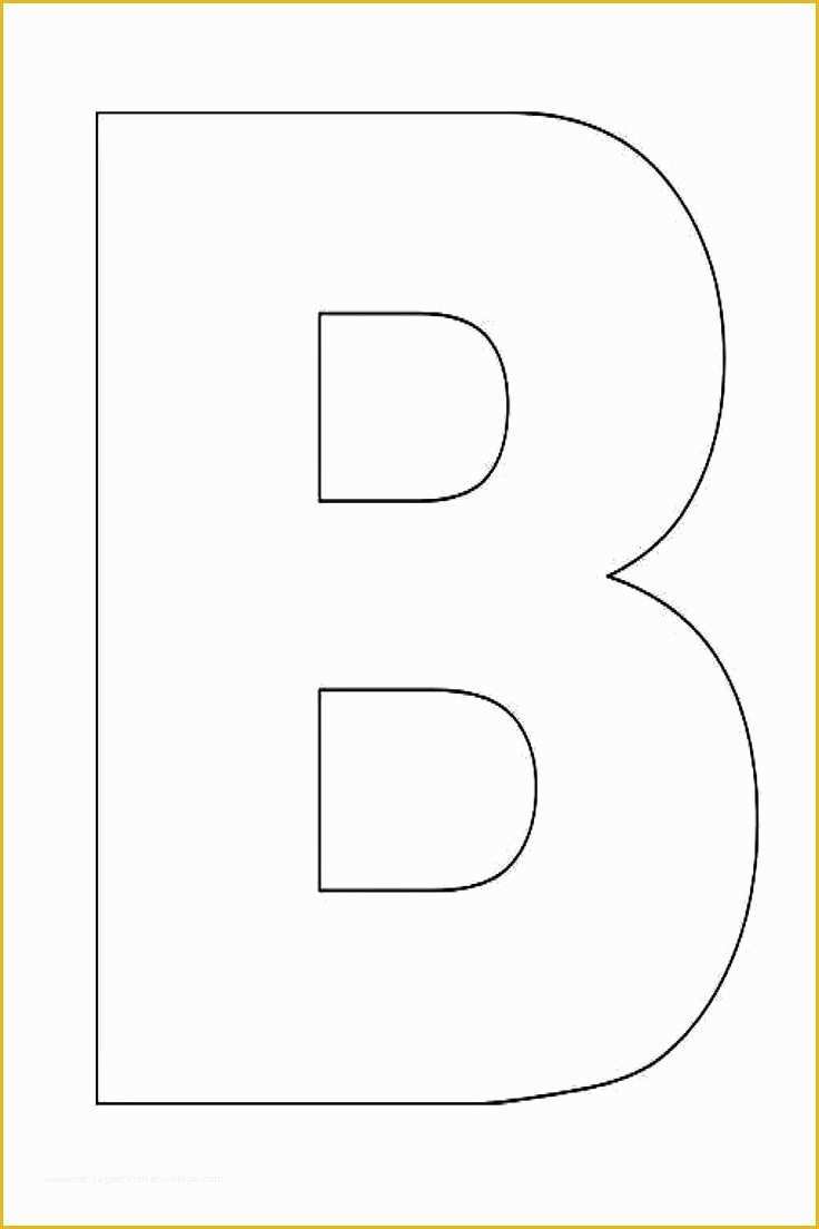 Free Online Letter Templates Of Alphabet Letter B Template for Kids 1600×2400