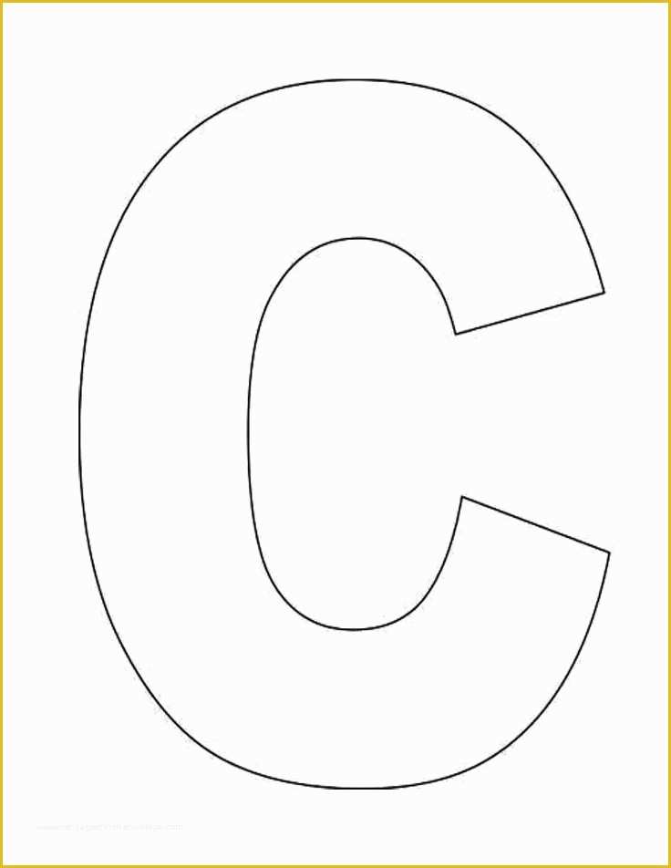 Free Online Letter Templates Of Alphabet Letter C Template for Kids 1700×2200