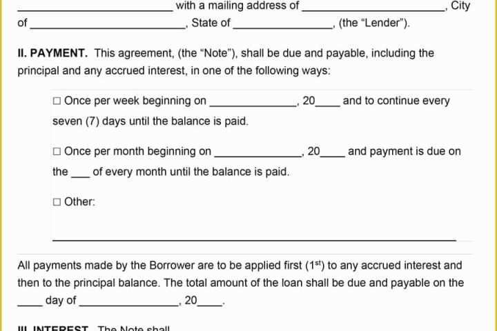 Free Online Loan Agreement Template Of 40 Free Loan Agreement Templates [word &amp; Pdf] Template Lab