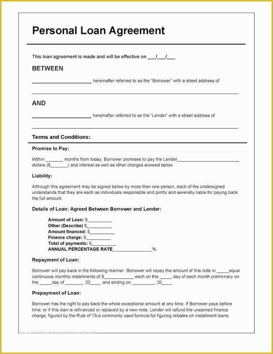 Free Online Loan Agreement Template Of Download Personal Loan Agreement Template Pdf