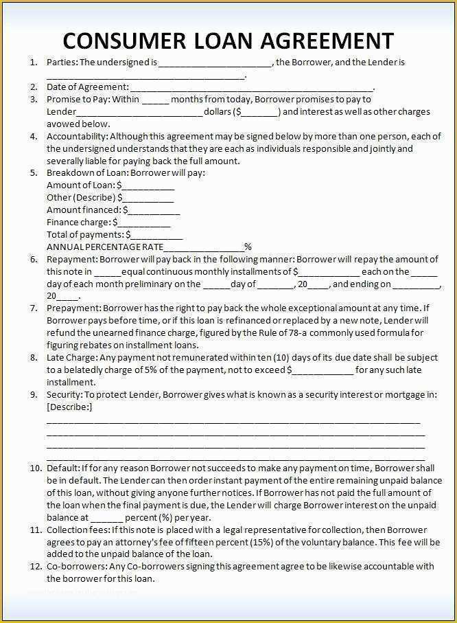 Free Online Loan Agreement Template Of Private Mortgage Contract Template Free Printable Documents