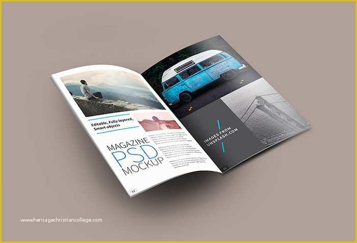 Free Online Magazine Template Of 40 Creative Magazine Psd Mockups to Download Hongkiat