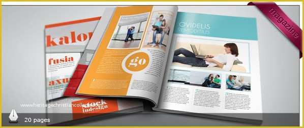 Free Online Magazine Template Of Download Free and Premium Print Magazine Templates