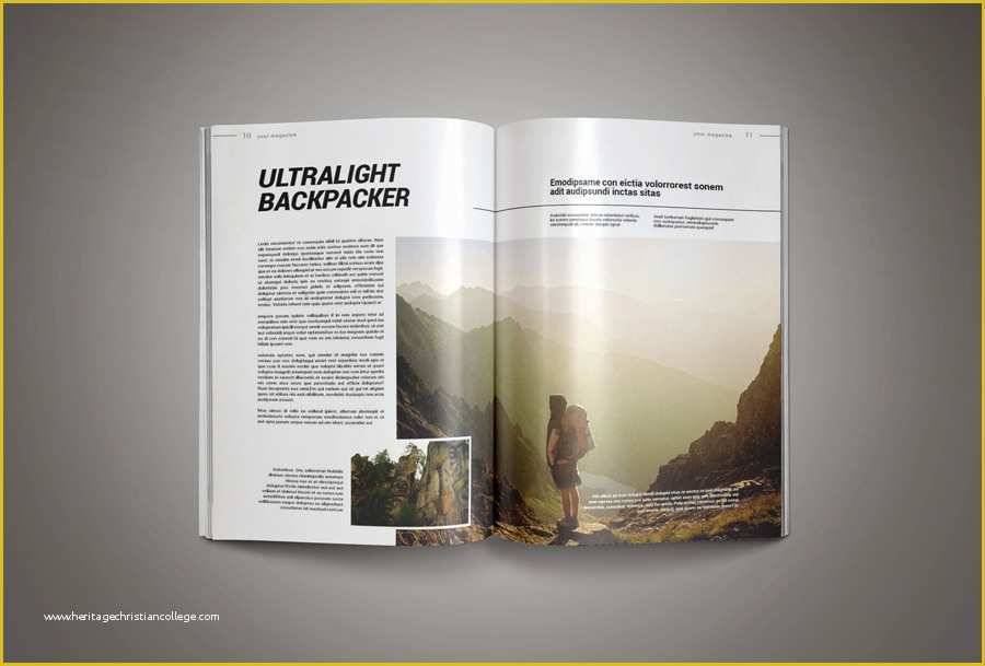 Free Online Magazine Template Of Inkdesign Magazine Template