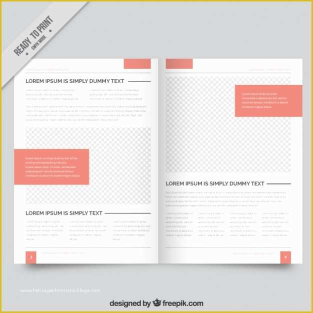 Free Online Magazine Template Of Simple Magazine Template Vector