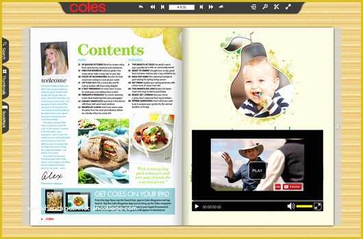 Free Online Magazine Template Of Various Food Magazine Templates for Freely Use