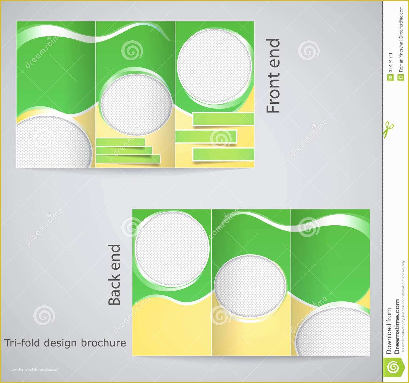 Free Online Mailer Design Templates Of Tri Fold Brochure Design Stock Vector Illustration Of