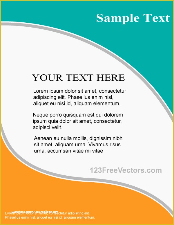 Free Online Mailer Design Templates Of Vector Flyer Design Template