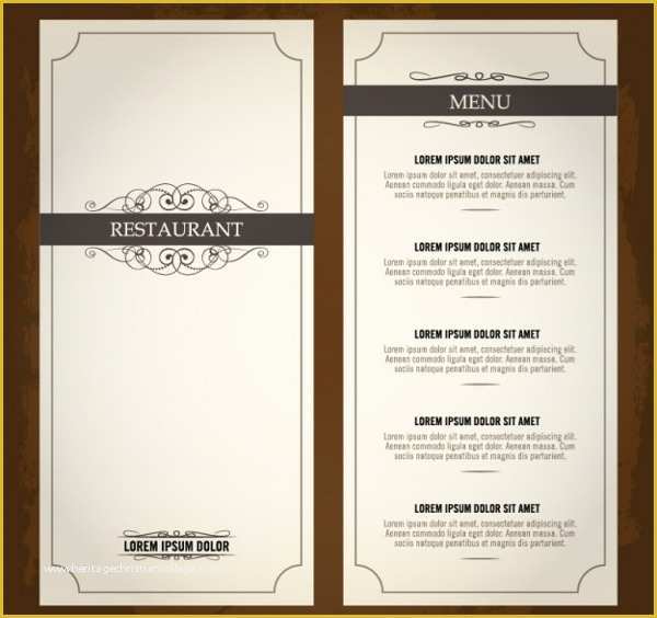 Free Online Menu Templates Of 19 Vintage Menu Templates Ai Pages Psd Docs