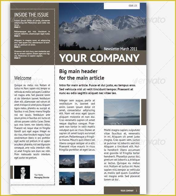Free Online Newsletter Templates Pdf Of Free Pdf Newsletter Templates Easy Newsletter Templates