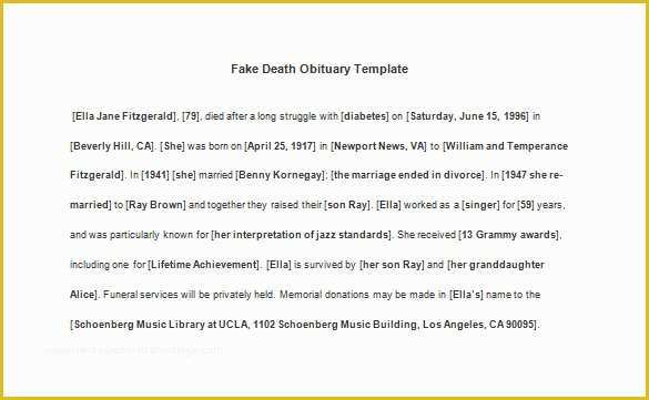 Free Online Obituary Template Of 9 Death Obituary Templates Doc Pdf Psd
