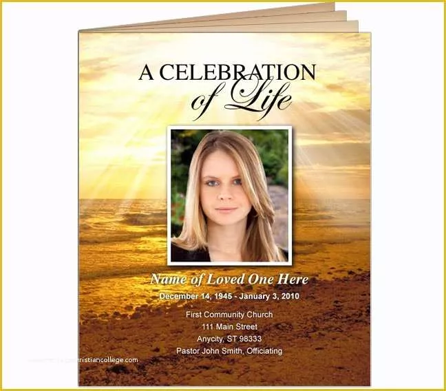 Free Online Obituary Template Of Best S Of Funeral Program Booklet Free Funeral