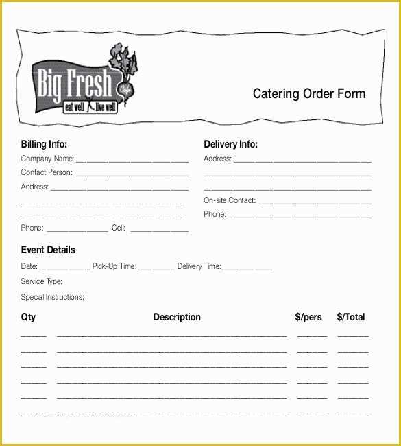 Free Online order form Template Of 18 Food order Templates – Docs Word