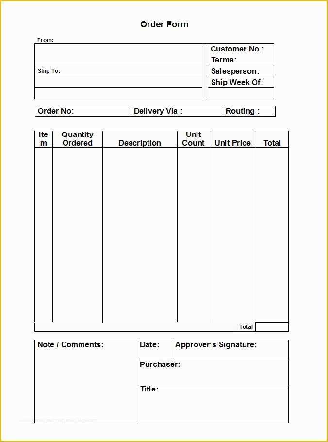 Free Online order form Template Of 37 Free Purchase order Templates In Word & Excel