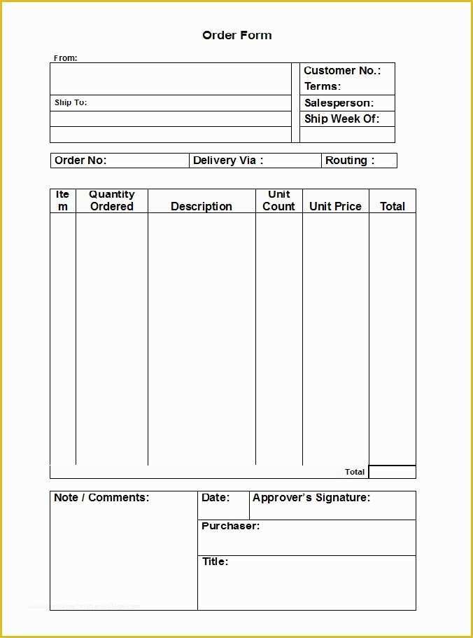 Free Online order form Template Of 37 Free Purchase order Templates In Word &amp; Excel