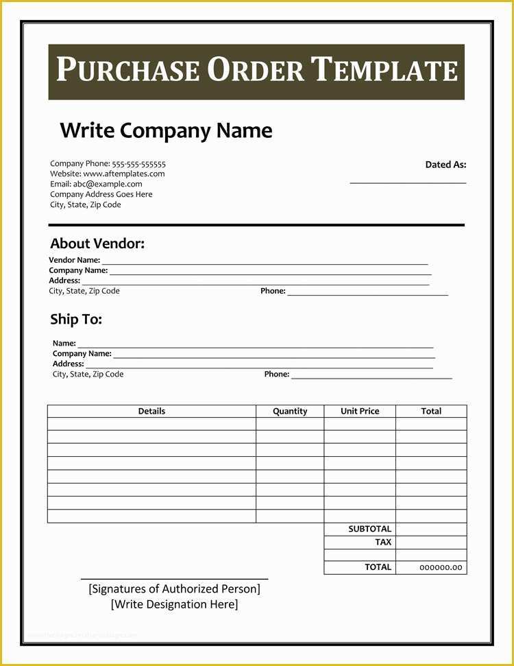Free Online order form Template Of 40 Free Purchase order Templates forms