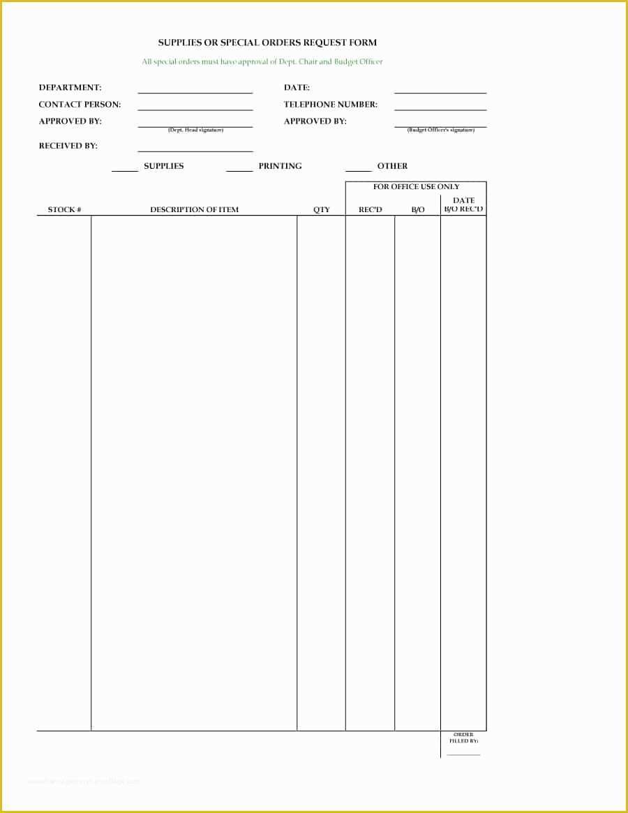 Free Online order form Template Of 40 order form Templates [work order Change order More]