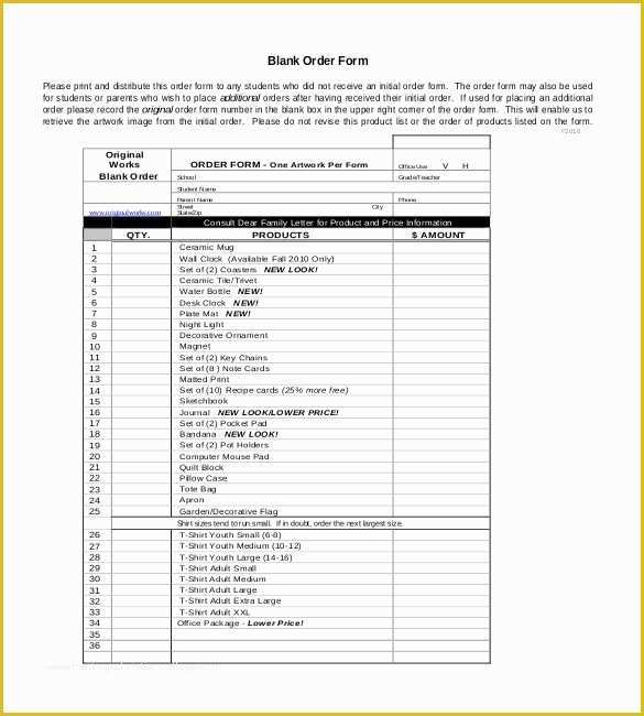 Free Online order form Template Of 41 Blank order form Templates Pdf Doc Excel